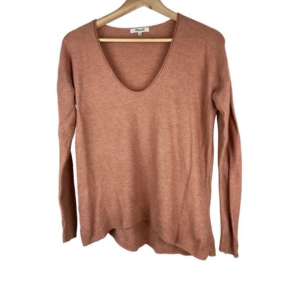 Madewell Women's S Sandalwood Merino Wool Blend Scoop Neck Sweater - Picture 1 of 7